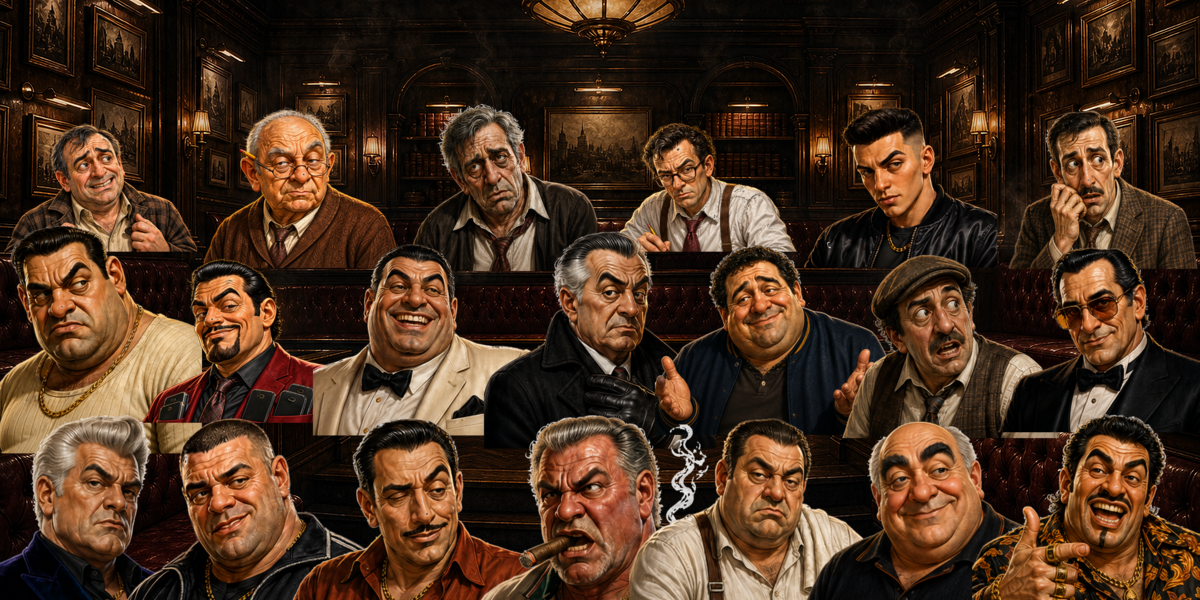 The approved twenty-character Dick Milkins Family cast